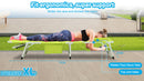 3-in-1 Heavy Duty Tanning Chair with Face Hole Adjustable 5-Position Folding Chaise Lounge Chairs for Outside Portable Lay Flat Beach Lounge Chair for Outdoor Sunbathing Patio Pool Lawn Camping Deck P