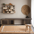 Mid-Century Modern 2 in 1 PET FRIENDLY Walnut TV Stand With Extendable table Soft cushion Sliding door Cat friendly furniture