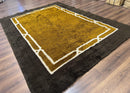 Mid Century Shag Rug 8x11, Large Vintage Shag Rug, Open Field, European Shag Rug