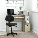 Econ Compact Office Desk With Storage Shelves Sonoma Oak