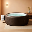 7 Person Round Inflatable Hot Tub 180 Jets Energy Efficient