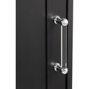 Tall Bathroom Storage Cabinet, Freestanding Storage Cabinet with Two Different Size Drawers and Adjustable Shelf, MDF Board with Painted Finish, Black