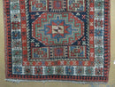 3 '4" X 10' Vintage Handmade Turkish Kazak Caucasian Wool Runner Rug Red Nice