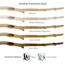 Driftwood Handrail (8–13 FT) | Rustic Coastal Stair Railing