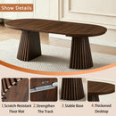 Oval Coffee Table For Living Room - Walnut