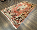 Khotan Rug 5x9, Terracotta and Brown, Floral, Chinese Wool Carpet, Antique Rug