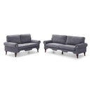 2 Piece Sectional Sofa Set with Movable Pillows, 5 Seat Convertible  Couch Sets,  Upholstered Sofa for Living Room Office, Bedroom & Apartment,  Gray