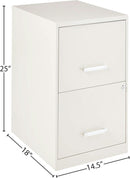 18 Inch Deep 2 Drawer File Cabinet Putty For Home Office