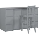 Twin Size Murphy Bed with Drawers, Cabinets and USB Ports,Gray