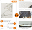 Square Sintered Stone Dining Table 31.5 Inch Modern Kitchen