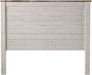Queen Whitewash Farmhouse Panel Headboard for Chic Decor