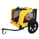 Pet Bike Trailer Dog Cart for Bicycle, Suitable for Small and Medium Pets, Easy Folding Cart Frame, Quick Release Wheel, Non-Slip Floor, Internal Leash