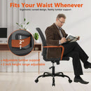 Ergonomic Black Mesh Office Chairs 4 Pack Lumbar Support