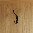 4-Door Wardrobe with Shelves, Drawers, and Full-Length Mirror, Natural