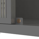 73'' Tall Kitchen Pantry Cabinet , 6 Level Flip Door with Pegboard Spacious, Adjustable & Stylish Metal Pantry Storage Cabinet, Anti-Tip Design Hutch for Kitchen, Dining Room, Living Room(Grey)