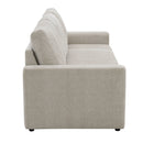 Leira - Linen Pull Out Sleeper Sofa - Beige
