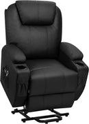 Power Lift Recliner Chair Leather With Massage For Elderly