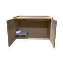Modern Wooden Cat House with Scratching Pad , Cat Litter Box Enclosure, Spacious Hidden Cat Litter Box -33.46' x 21.06' x 21' , 45.87 lbs