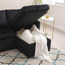 Modular Sectional Sofa L Shaped Modular Couch with Reversible Chaise Modular Sofa Sectional Couch with Storage Seats