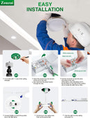 24 Pack 6 Inch LED Recessed Ceiling Light With Junction Box 5CCT Adjustable Dimmable Downlight