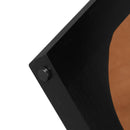 ACACIA SOLID WOOD COFFEE TABLE,BROWN & BLACK COLOR