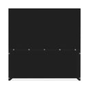 U-Can Lift-Top Coffee Table with 2 Drawers, Modern Square Coffee Table with Glass Top and High-Gloss Finish, Hidden Space and LED Lights for Living Room