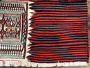 Persian Tribal Nomadic Saddle Cover Rug, Antique, Handmade, Wool, Red Ivory Black, Collectible, Shashavan
