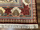 Wonderful Aubusson Rug 10x14, Red Maroon, Elegant, Fine 200 KPSI