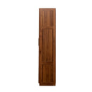 High wardrobe and kitchen cabinet with 2 doors and 3 partitions to separate 4 storage spaces
