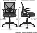 Black Ergonomic Mesh Office Chair With Adjustable Height