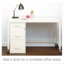 3 Drawer 27.32 Inch White Metal Filing Cabinet Lockable Preassembled For Legal And Letter Size
