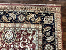 Palace Sized Indian Agra Rug 12x17, Wool Handmade Floral Allover Carpet