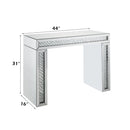 Nysa - 31" Vanity Desk - Mirrored & Faux Crystals