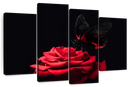 Butterfly Kissing The Rose Wall Art