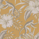 Yellow Wallpaper with Monkeys