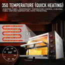 Heavy-Duty 3KW Electric Commercial Stainless Steel Double Deck Pizza Oven (SAK81427)