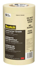 3M Scotch 0.94 in. W x 60.1 yd. L Tan High Strength Masking Tape 9 pk
