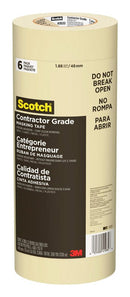 Scotch 1.88 in. W x 60 yd. L Tan High Strength Masking Tape 6 pk