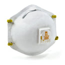 3M N95 Sanding and Fiberglass Cup Disposable Respirator Pro-Series Valved White 10 pc