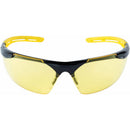 3M Anti-Fog Classic/Sleek Safety Glasses Amber Lens Black/Yellow Frame 1 pc.
