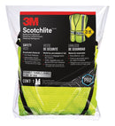 3M Scotchlite Reflective Polyester Mesh Safety Vest with Reflective Stripe Yellow One Size Fits