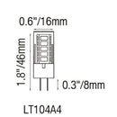 3W G4 Light Bulb LED – 30W Halogen Replacement with Ceramic Weatherproof Design