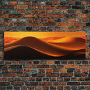 Asbtract Art Deco Style Sand Dunes, Framed Canvas Print, Living Room Decor, MCM Style Art, Midcentury Modern, Minimalist Art