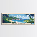 Anse Major, Seychelles Panoramic Beach Print, Vacation Gift, Seychelles Wall Art, Beach Painting, Beach Decor, Beach Painting