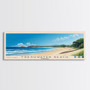 Freshwater Beach, Australia Panoramic Print, Vacation Gift, Australia Wall Art, Beach Painting, Beach Decor, Large Wall Art, Wood Frame Art