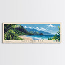 Gardner Bay, Ecuador Panoramic Beach Print, Vacation Gift, Ecuador Wall Art, Beach Painting, Beach Decor, Beach Painting