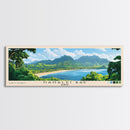 Hanalei Bay, Hawaii Panoramic Print, Vacation Gift, Hawaii Wall Art, Beach Painting, Beach Decor, Large Wall Art, Wood Frame Art