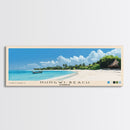 Nungwi Beach, Zanzibar Panoramic Beach Print, Vacation Gift, Zanzibar Wall Art, Framed Canvas Print, Framed Beach Painting