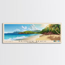 Rainbow Beach, US Virgin islands Panoramic Beach Print, Vacation Gift, US Virgin islands Wall Art, Framed Canvas Print, Framed Beach Painting