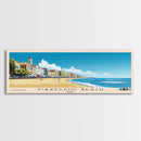 Viareggio Beach, Italy Panoramic Beach Print, Vacation Gift, Italy Wall Art, Beach Painting, Beach Decor, Beach Painting
